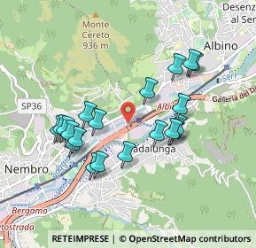 Mappa Via A. Fassi, 24027 Nembro BG, Italia (0.8615)