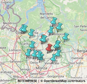 Mappa Via I Maggio, 23892 Bulciago LC, Italia (11.6565)