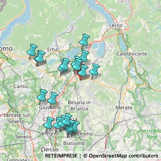 Mappa Via I Maggio, 23892 Bulciago LC, Italia (7.9535)