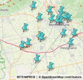 Mappa Via Pracolin, 31044 Montebelluna TV, Italia (4.249)