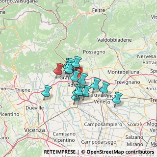 Mappa Via Santa Chiara, 36060 Romano D'ezzelino VI, Italia (9.04938)