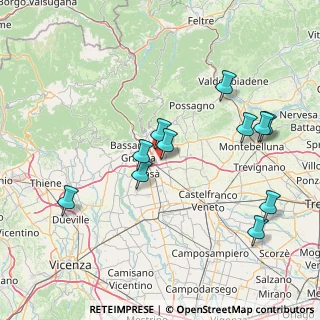 Mappa Via Santa Chiara, 36060 Romano D'ezzelino VI, Italia (15.64545)