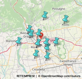 Mappa Via Santa Chiara, 36060 Romano D'ezzelino VI, Italia (5.80308)