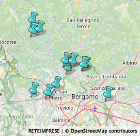 Mappa Via Giovanni Bertuletti, 24018 Villa d'Almè BG, Italia (6.58417)