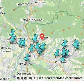 Mappa Via Giovanni Bertuletti, 24018 Villa d'Almè BG, Italia (2.1535)