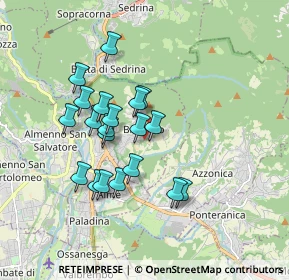 Mappa Via Giovanni Bertuletti, 24018 Villa d'Almè BG, Italia (1.501)