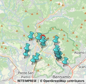 Mappa Via Giovanni Bertuletti, 24018 Villa d'Almè BG, Italia (3.23933)