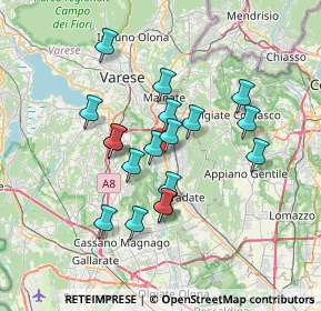 Mappa Via Alcide De Gasperi, 21043 Castiglione Olona VA, Italia (5.89389)