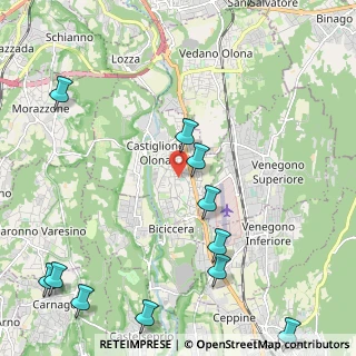 Mappa Via Alcide De Gasperi, 21043 Castiglione Olona VA, Italia (3.02833)