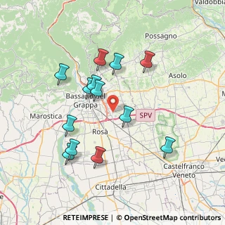 Mappa Via San G. Barbarigo, 36060 Romano D'ezzelino VI, Italia (7.05308)
