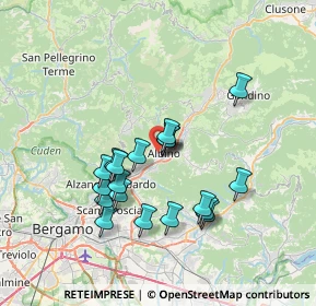 Mappa Via Cappuccini, 24021 Albino BG, Italia (6.1265)