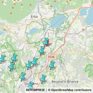 Mappa Via Ai Prati, 22045 Lambrugo CO, Italia (5.87545)