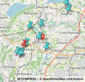 Mappa Via Ai Prati, 22045 Lambrugo CO, Italia (2.06818)