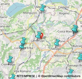 Mappa Via Ai Prati, 22045 Lambrugo CO, Italia (3.08083)