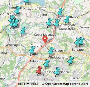 Mappa Via Leonardo da Vinci, 23845 Costa Masnaga LC, Italia (2.609)