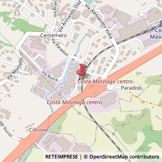 Mappa Via Paradiso, 18/a, 23845 Costa Masnaga, Lecco (Lombardia)