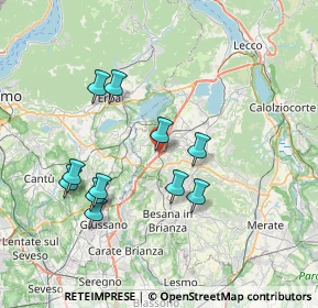 Mappa Via Leonardo da Vinci, 23845 Costa Masnaga LC, Italia (7.00818)