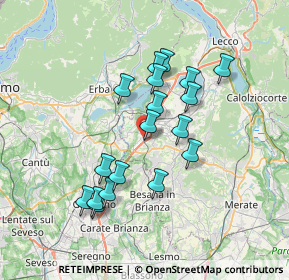 Mappa Via Leonardo da Vinci, 23845 Costa Masnaga LC, Italia (6.33722)