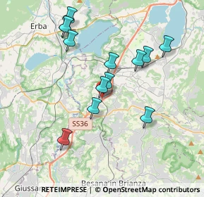 Mappa Via Leonardo da Vinci, 23845 Costa Masnaga LC, Italia (3.60692)