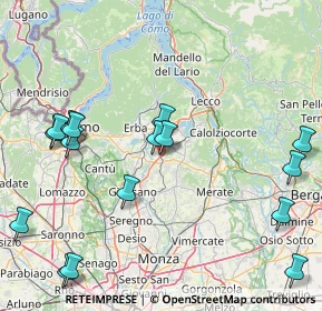 Mappa Via Leonardo da Vinci, 23845 Costa Masnaga LC, Italia (20.25438)