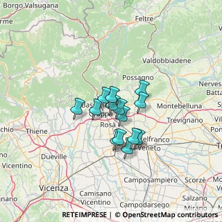 Mappa Unnamed Road, 36060 Romano D'ezzelino VI, Italia (8.43786)