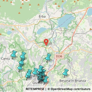Mappa Via Valassina, 22040 Lurago d'Erba CO, Italia (6.3045)