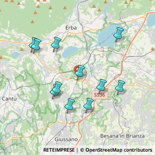Mappa Via Valassina, 22040 Lurago d'Erba CO, Italia (4.01545)