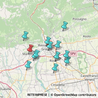 Mappa Via Tabacco, 36061 Bassano del Grappa VI, Italia (6.16714)