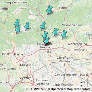 Mappa Via Tabacco, 36061 Bassano del Grappa VI, Italia (12.84833)