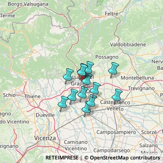 Mappa Via Tabacco, 36061 Bassano del Grappa VI, Italia (8.89231)