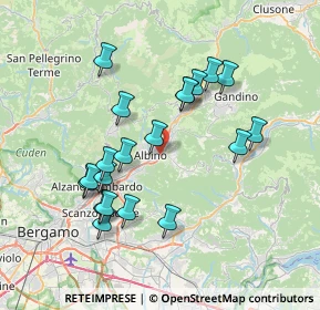Mappa Via Pradella, 24021 Albino BG, Italia (7.0135)