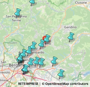 Mappa Via Carrara Monsignore Camillo, 24021 Albino BG, Italia (9.692)