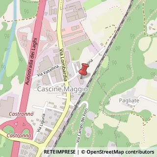 Mappa Via Olona, 4, 21040 Castronno, Varese (Lombardia)