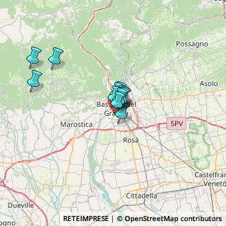 Mappa Via della Pace, 36061 Bassano del Grappa VI, Italia (3.955)