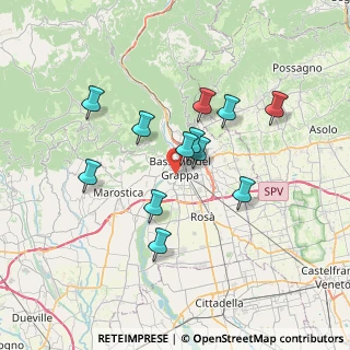 Mappa Via Giuseppe Gerola, 36061 Bassano del Grappa VI, Italia (6.005)
