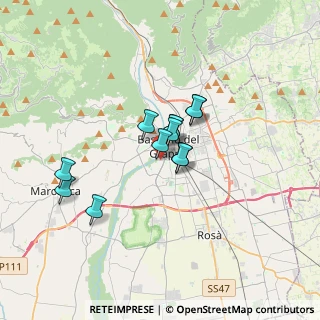 Mappa Via della Pace, 36061 Bassano del Grappa VI, Italia (2.30833)