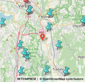 Mappa Via Milani Benedetto, 21043 Castiglione Olona VA, Italia (6.2975)