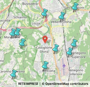 Mappa Via Milani Benedetto, 21043 Castiglione Olona VA, Italia (2.55364)