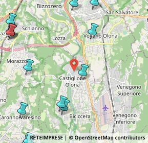 Mappa Via Milani Benedetto, 21043 Castiglione Olona VA, Italia (3.579)
