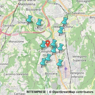 Mappa Via Milani Benedetto, 21043 Castiglione Olona VA, Italia (1.54)