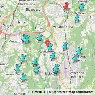 Mappa Via Milani Benedetto, 21043 Castiglione Olona VA, Italia (2.52222)