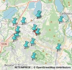 Mappa Via Dante Alighieri, 23884 Castello di Brianza LC, Italia (3.84571)