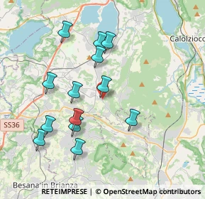 Mappa Via Dante Alighieri, 23884 Castello di Brianza LC, Italia (3.68308)