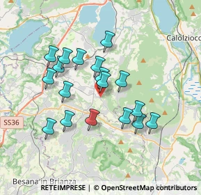 Mappa Via Dante Alighieri, 23884 Castello di Brianza LC, Italia (3.10889)