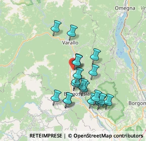 Mappa 13017 Quarona VC, Italia (6.27158)