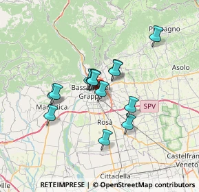 Mappa Via Ciro Menotti, 36061 Bassano del Grappa VI, Italia (5.08643)