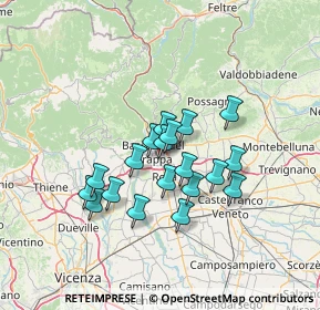 Mappa Via Ciro Menotti, 36061 Bassano del Grappa VI, Italia (10.50368)