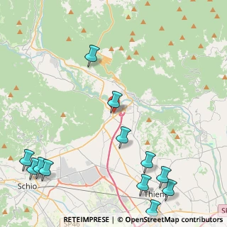 Mappa Via Trieste, 36013 Piovene Rocchette VI, Italia (6.06333)