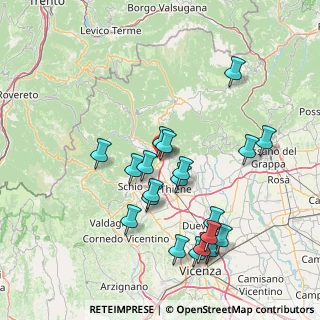 Mappa Via Trieste, 36013 Piovene Rocchette VI, Italia (15.3495)