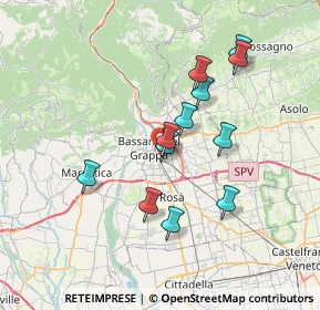 Mappa Via Pio IX, 36061 Bassano del Grappa VI, Italia (6.28333)